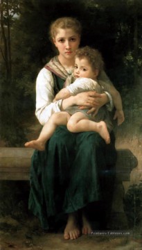 Frère et soeur réalisme William Adolphe Bouguereau Peinture à l'huile